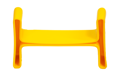 I Beam Cap from underneath showing the opening, made in yellow pvc.