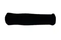 Side view of a black high density foam extrusion moulded sleeve.