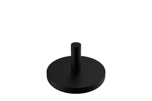 Render of black plastic stacking buffer.