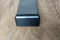 A rectangular metal leg with a black plastic LDPE foot mounted at the bottom.